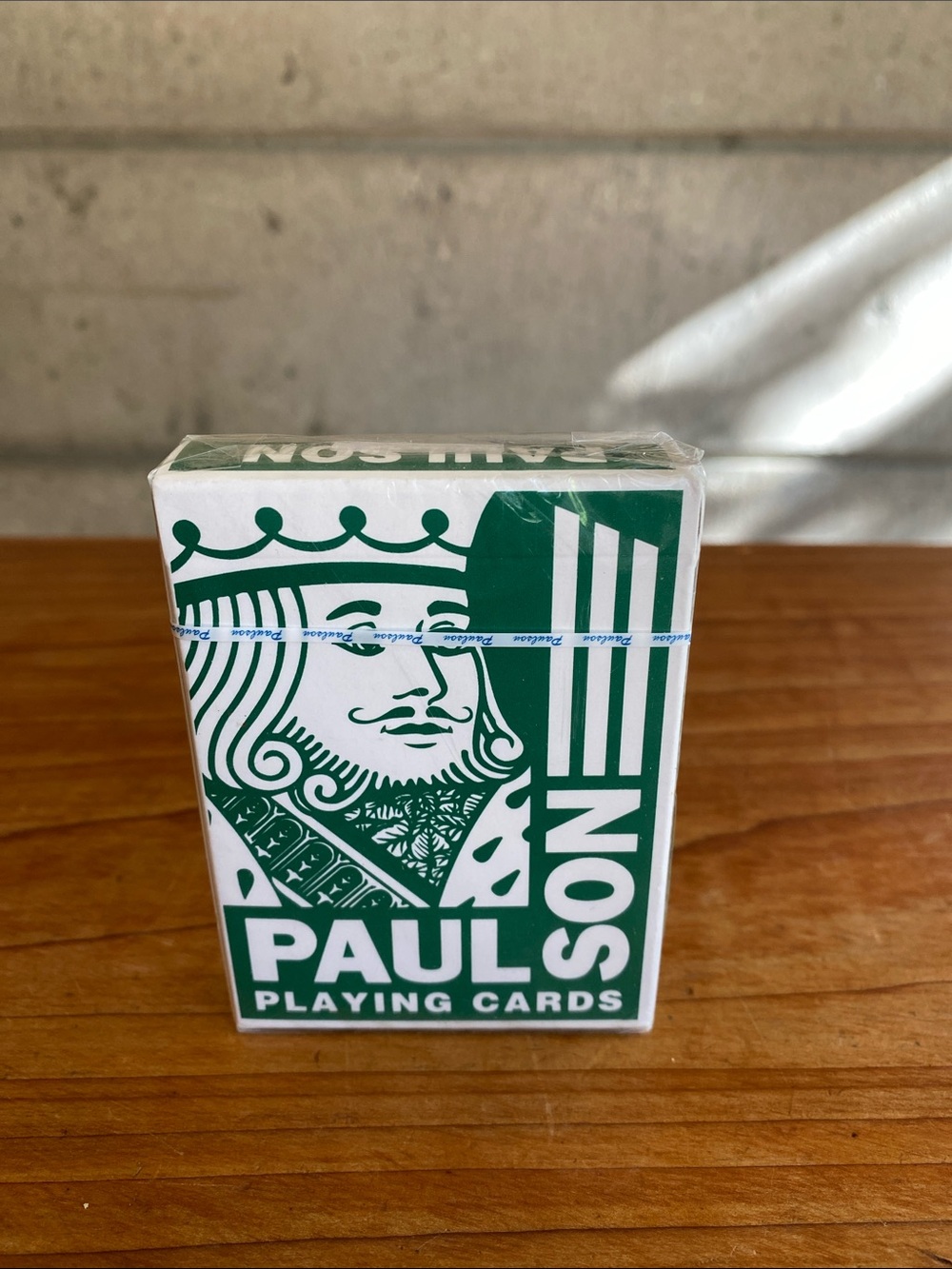 NIB Paulson Playing Cards Deck Green Rare Collectible Cards